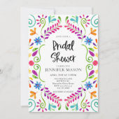 Colorful Mexican Theme Fiesta Bridal Shower Invitation (Front)