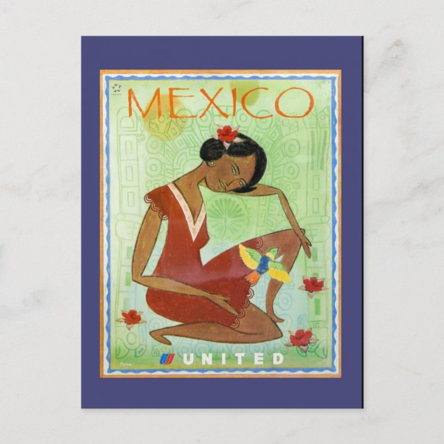 Colorful Mexican Travel Postcard (Front)