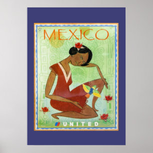 Colorful Mexican Travel Poster