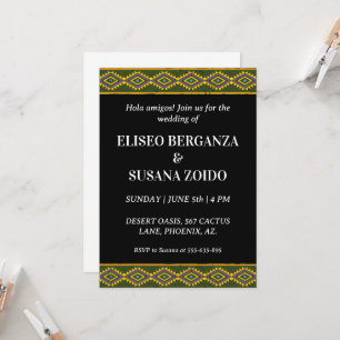 colorful mexico mexican wedding invitations