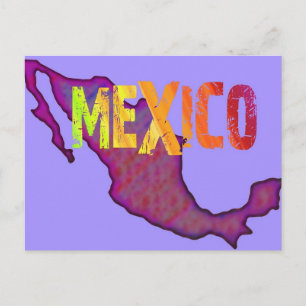 Colorful Mexico Postcard