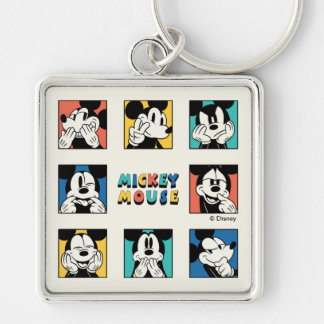 Colorful Mickey Mouse Grid Keychain