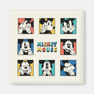 Colorful Mickey Mouse Grid Magnet