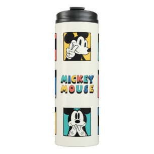 Colorful Mickey Mouse Grid Thermal Tumbler