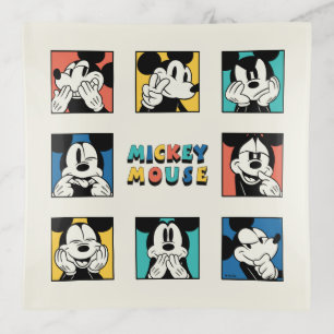 Colorful Mickey Mouse Grid Trinket Tray