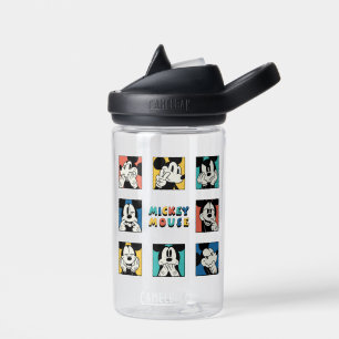 Colorful Mickey Mouse Grid Water Bottle