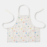 Colorful Mickey Mouse Icon and Dot Toss Pattern Apron