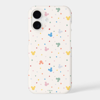 Colorful Mickey Mouse Icon and Dot Toss Pattern iPhone 17 Case