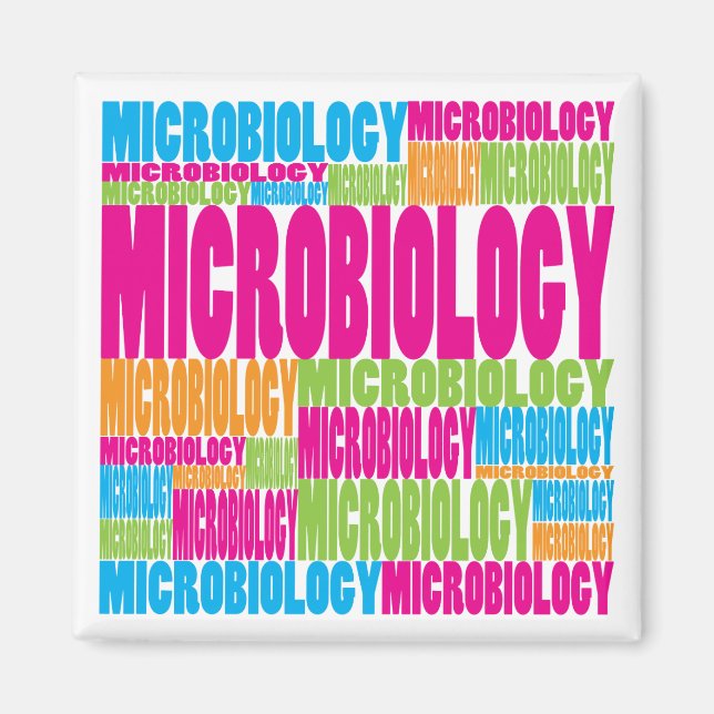 Colorful Microbiology Magnet (Front)