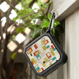 Colorful Mid-Century geometric shapes pattern Bluetooth Speaker