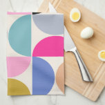 Colorful Mid Century Modern Abstract Pattern Kitchen Towel<br><div class="desc">Mid century modern pattern – abstract geometric shapes – colorful minimalist pattern.</div>