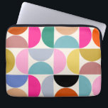 Colorful Mid Century Modern Abstract Pattern Laptop Sleeve<br><div class="desc">Mid century modern pattern – abstract geometric shapes – colorful minimalist pattern.</div>