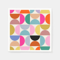 Colorful Mid Century Modern Abstract Pattern