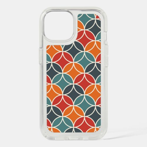 Colorful Mid_Century Modern Style Pattern iPhone 15 Case