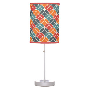 Colorful Mid-Century Modern Style Pattern Table Lamp