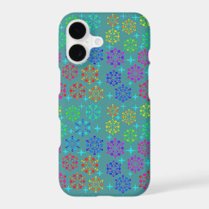 Colorful Mid Century Retro Pattern Art Design iPhone 17 Case