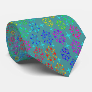Colorful Mid Century Retro Pattern Art Design Neck Tie