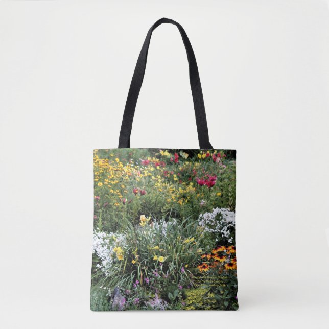 Colorful Mid Summer Gardens Tote Bag (Front)