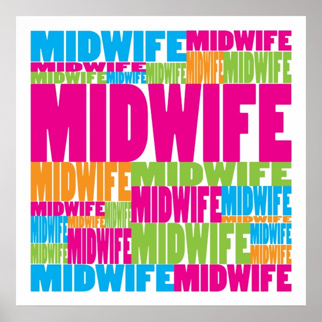Colorful Midwife Poster (Front)