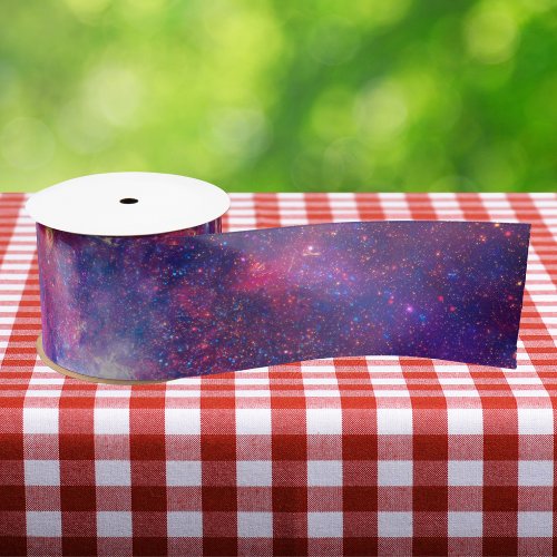 Colorful Milky Way Galaxy Satin Ribbon