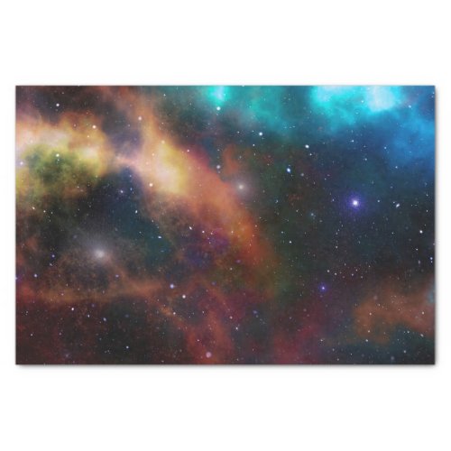 Colorful  Milkyway Nightsky Illustration Tissue Paper