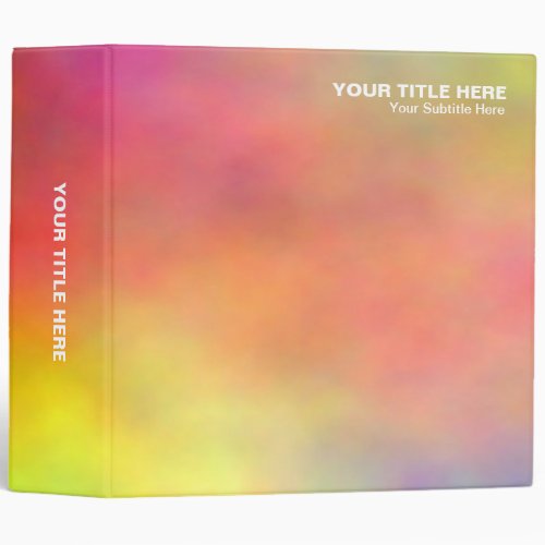 Colorful Mineral _ Colorful Clouds 01 2in 3 Ring Binder