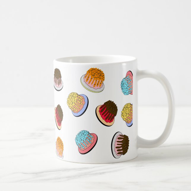 Colorful Mini Donut Pattern Mug (Right)