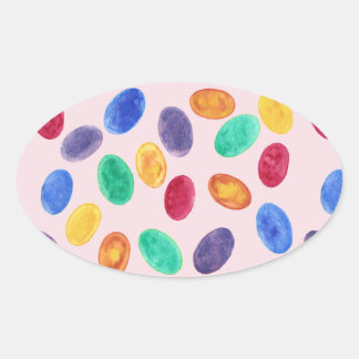 Colorful Mini Easter Eggs, Jelly Beans Stickers