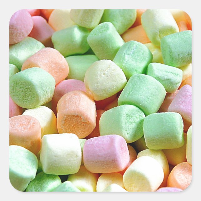 Colorful miniature marshmallows sticker (Front)