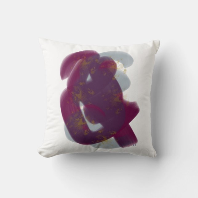 Colorful Minimal Abstract Artwork  Throw Pillow (Front)