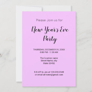 Colorful minimal add your text picture name invitation