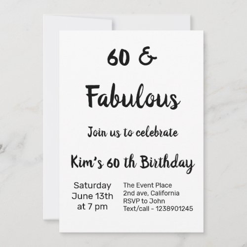 Colorful minimal add your text picture name  invitation