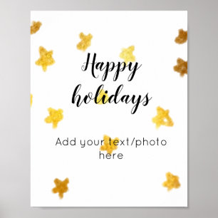 Colorful minimal add your text picture name poster