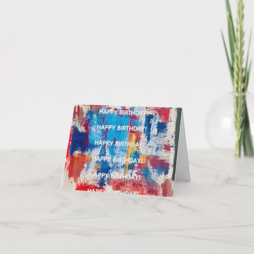 Colorful Minimal Birthday Card