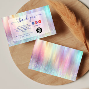 Colorful Minimal Professional Branding Thank You Card