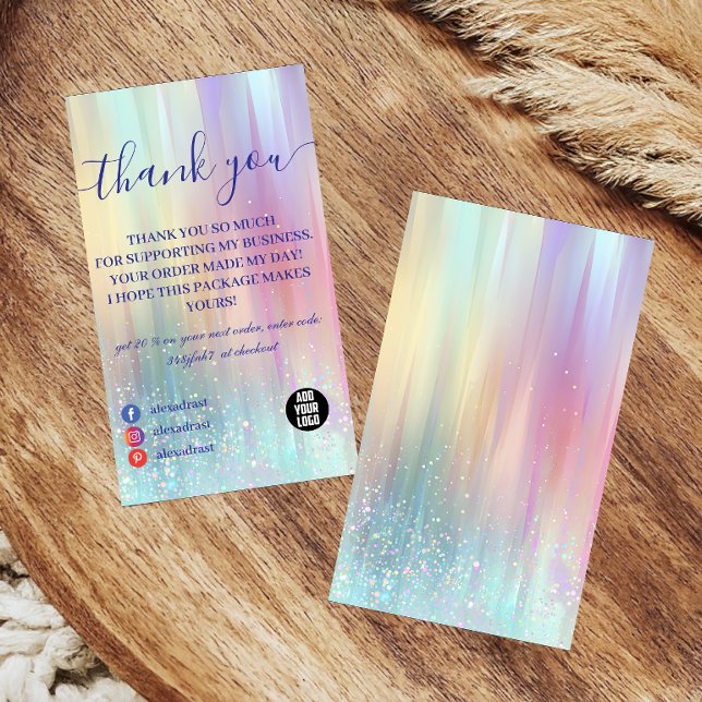 Colorful Minimal Professional Thank You Card (Creator Uploaded)