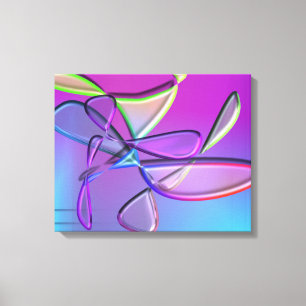 Colorful Minimalist Abstract Modern Art Canvas Print