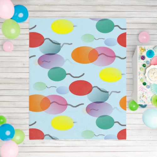 Colorful Minimalist Balloons Festive Pattern  Outdoor Rug