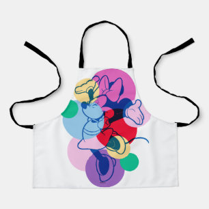 Colorful Minnie Mouse Modern Pop Art Apron