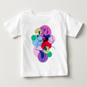 Colorful Minnie Mouse Modern Pop Art Baby T-Shirt