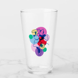 Colorful Minnie Mouse Modern Pop Art Glass