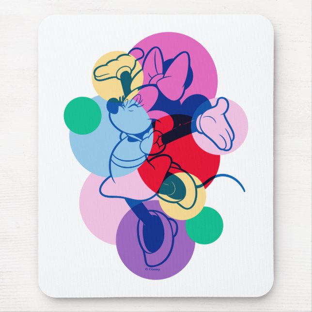 Colorful Minnie Mouse Modern Pop Art Pad (Front)