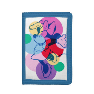 Colorful Minnie Mouse Modern Pop Art Trifold Wallet