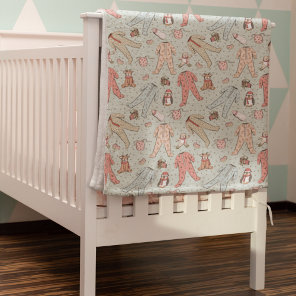 Colorful Mint Baby's First Christmas Custom Baby Blanket