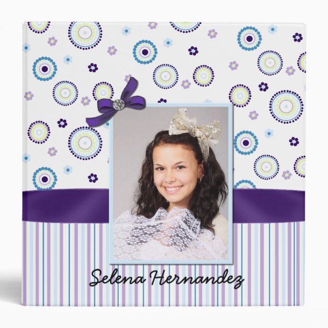Colorful Mis Quince Memory Binder (Front)