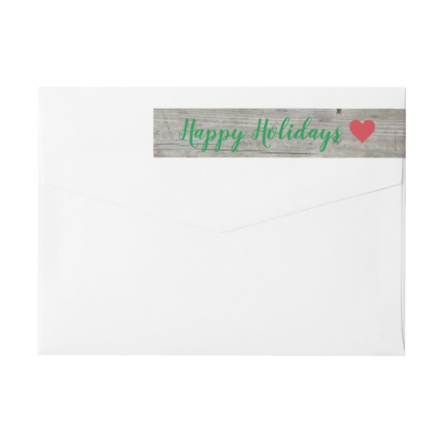 Colorful Mistletoe Holiday Address Label (Back)