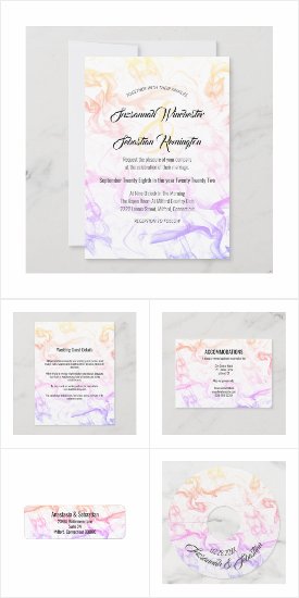 Colorful Misty Smoke Wedding Collection