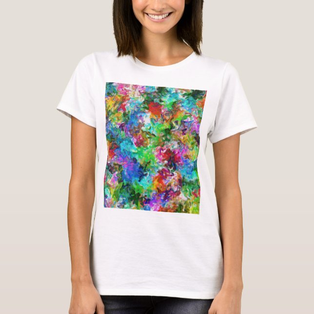 Colorful mix abstract design T-Shirt (Front)