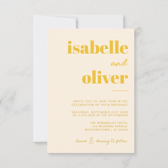 Colorful Mix and Match Modern Wedding Invitation (Front)