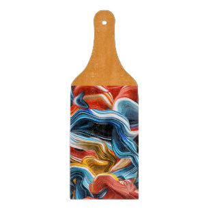 Colorful Mix of Color Blue Coral Cutting Board